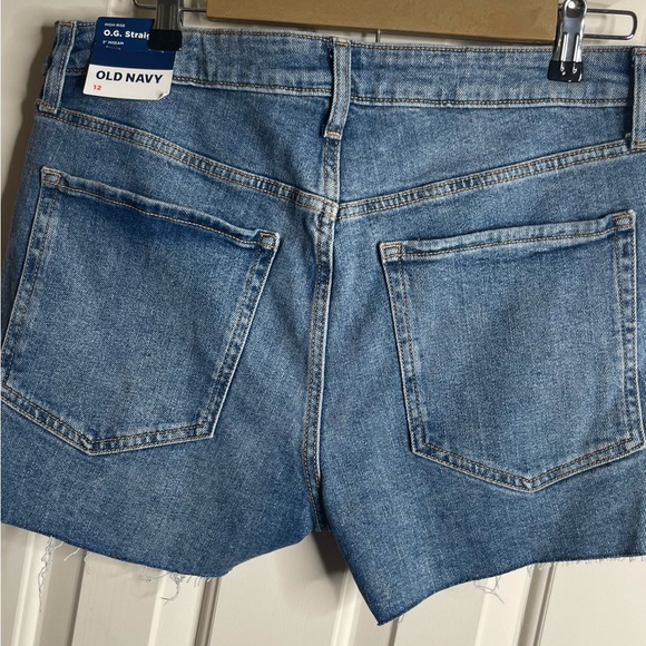 Old Navy High Rise O.G. Straight Cut off Shorts Smooth Pockets! - Picture 8 of 10